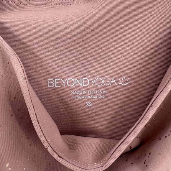 BEYOND YOGA Alloy Ombre High Waist Leggings Womens XS Blush Pink Rose Gold - Picture 13 of 14